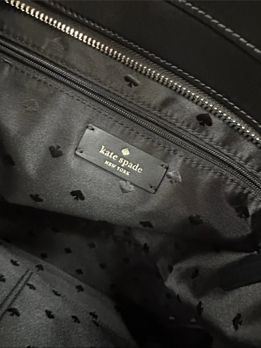 kate spade Black Leather Tote - Picture 6 of 6